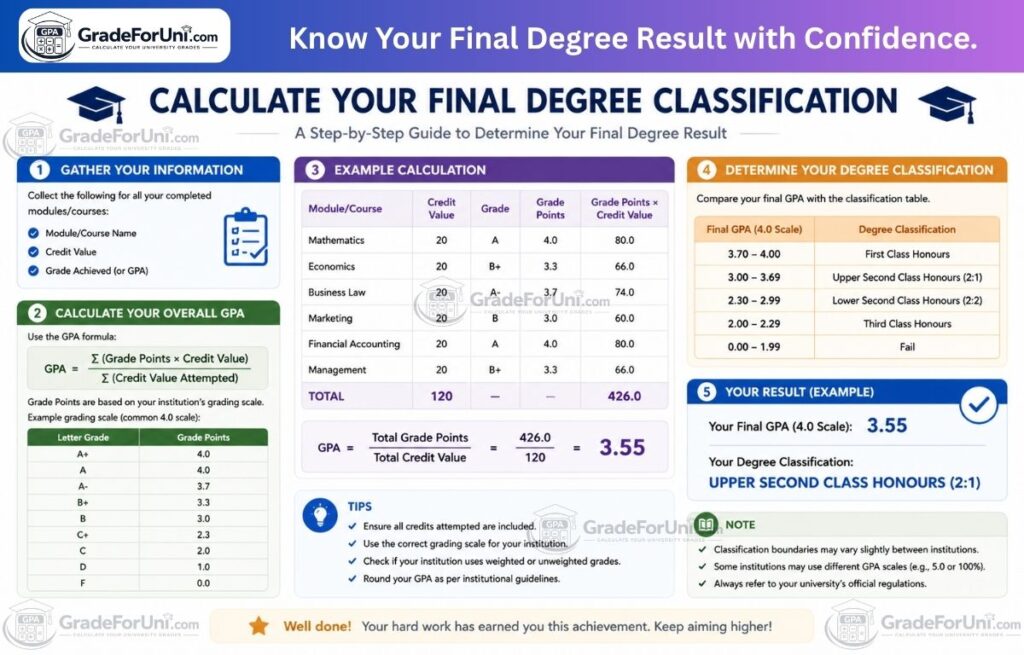 How to Calculate Your Final Degree Classification in the UK (Complete 2026 Guide)