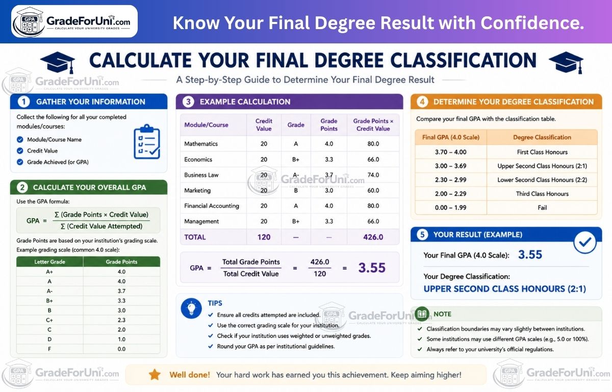 You are currently viewing How to Calculate Your Final Degree Classification in the UK