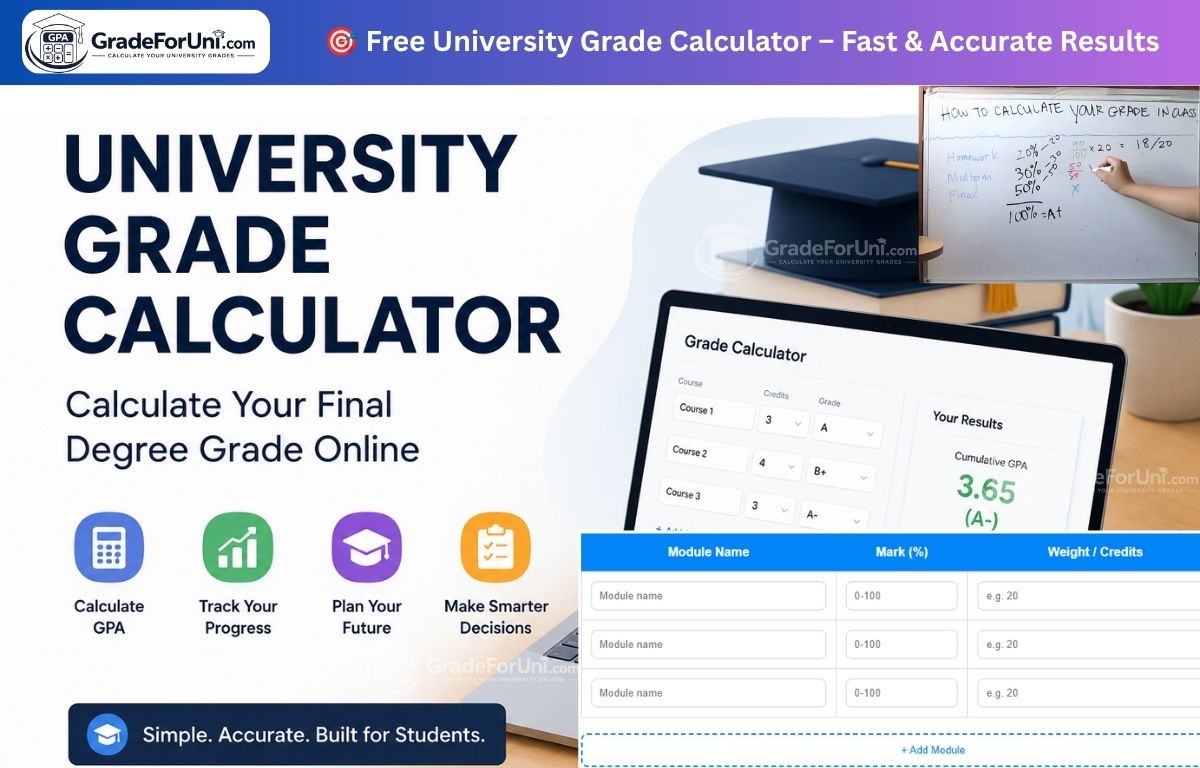 Read more about the article University Grade Calculator – Calculate Your Final Degree Grade Online