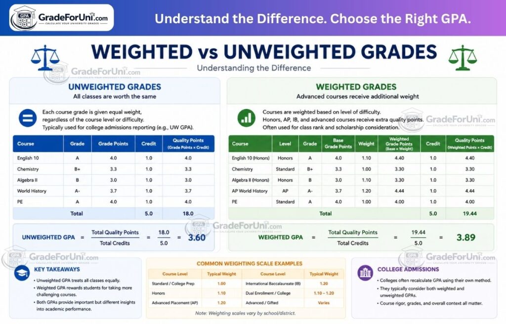 Weighted vs Unweighted Grades – What’s the Difference?