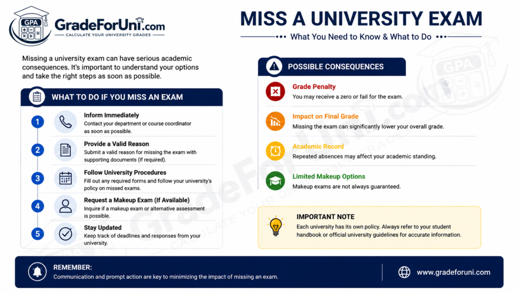 What Happens If You Miss a University Exam? Complete Student Guide