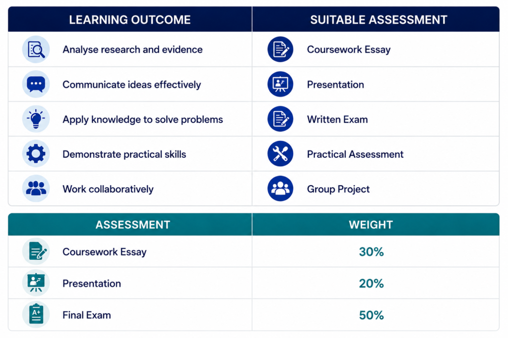 University Assessment Methods