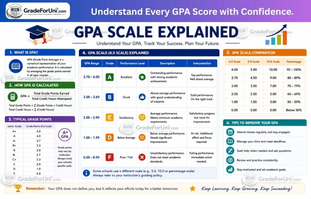 GPA Scale Explained – 4.0, 5.0 and Percentage Conversion Guide