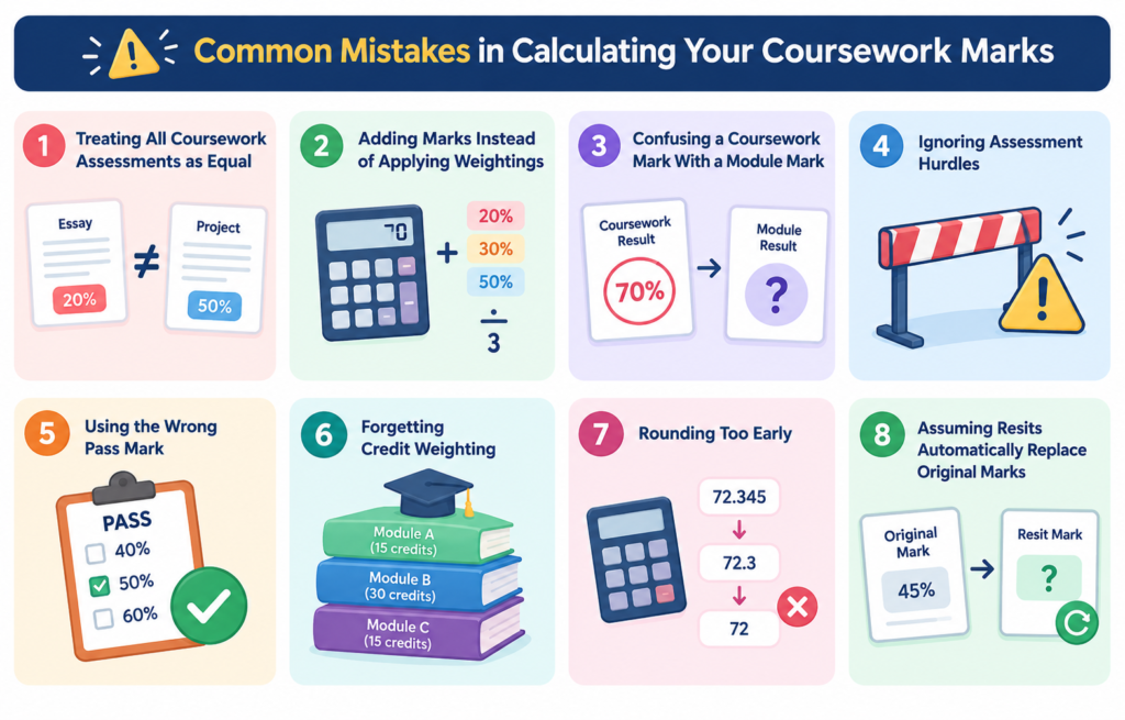 University Coursework Marks