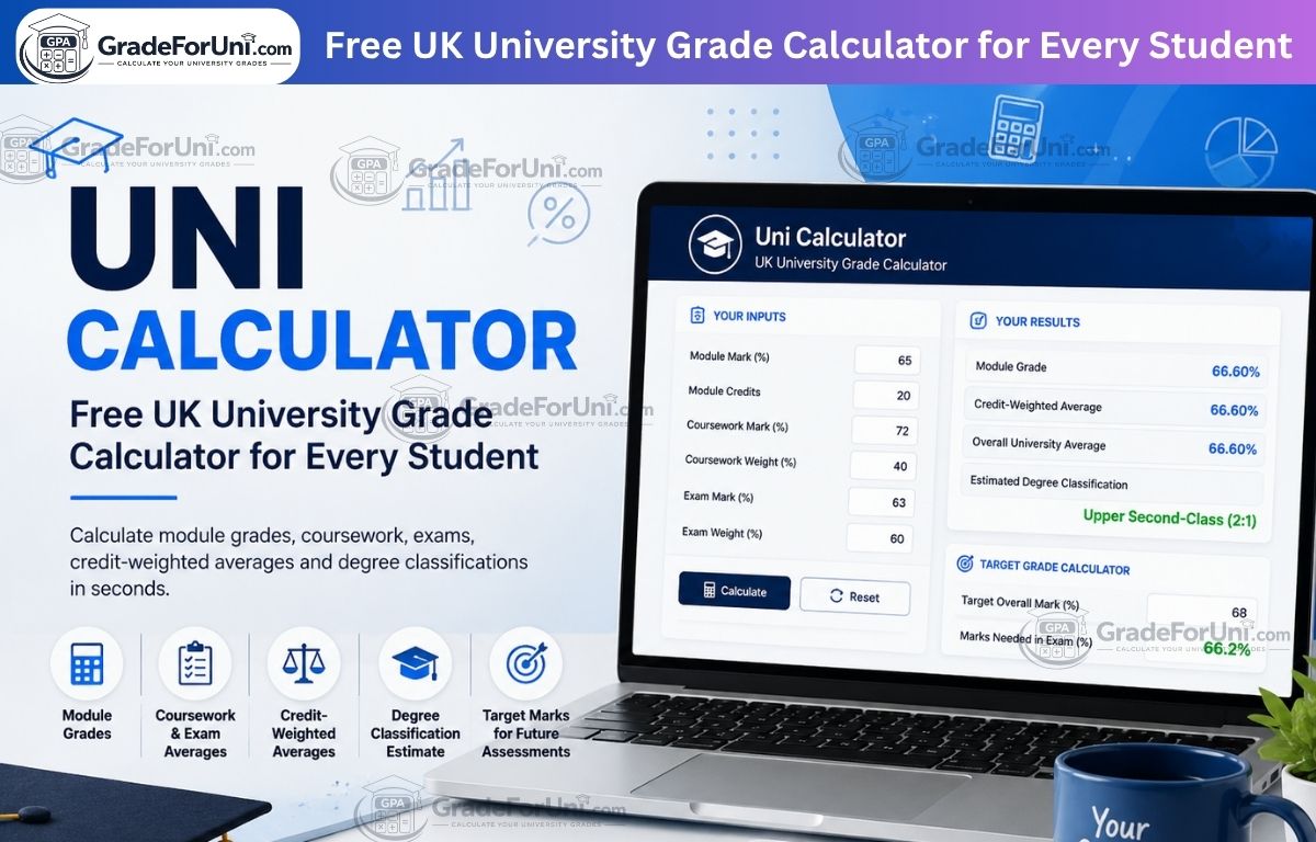 Read more about the article Uni Calculator – Free UK University Grade Calculator in 5 Minutes