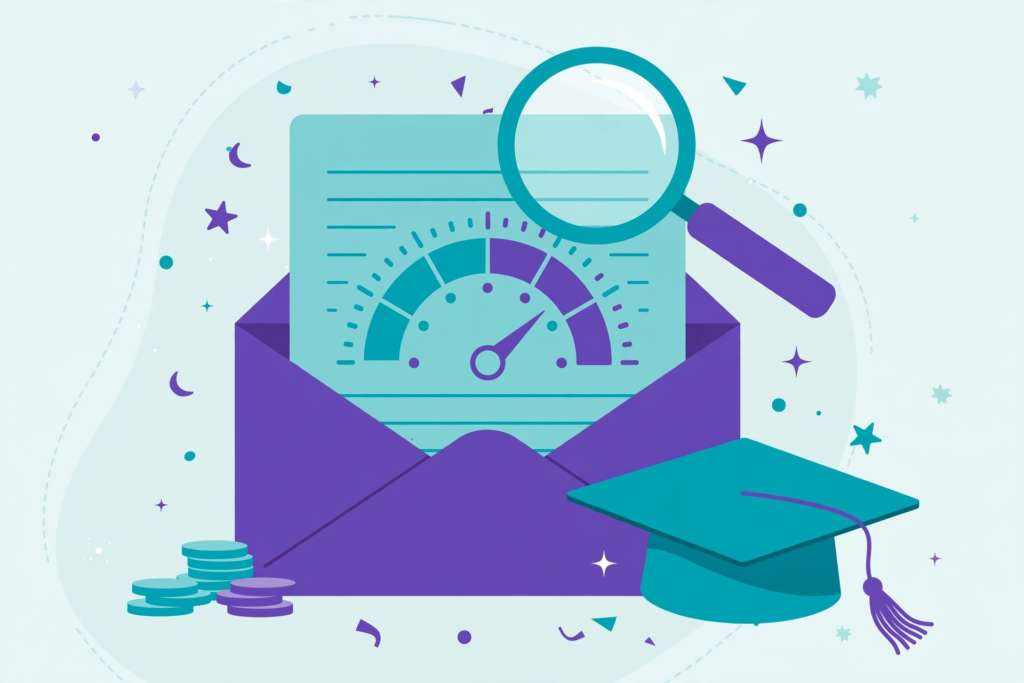 UCAS offer letter with tariff points meter illustration easiest universities to get into