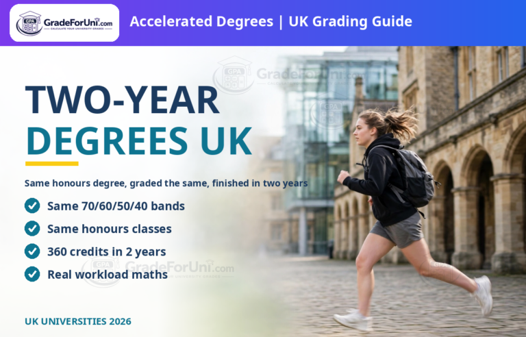 Two-year accelerated degrees UK grading guide GradeForUni