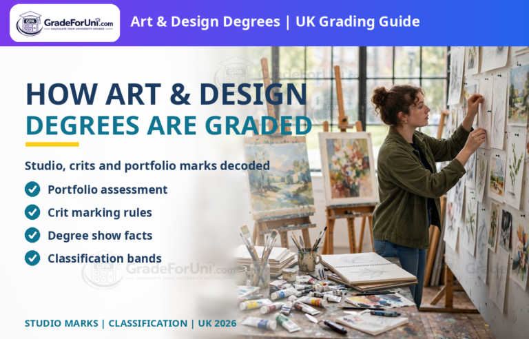 How art and design degrees are graded in the UK — studio, crits and portfolio marks