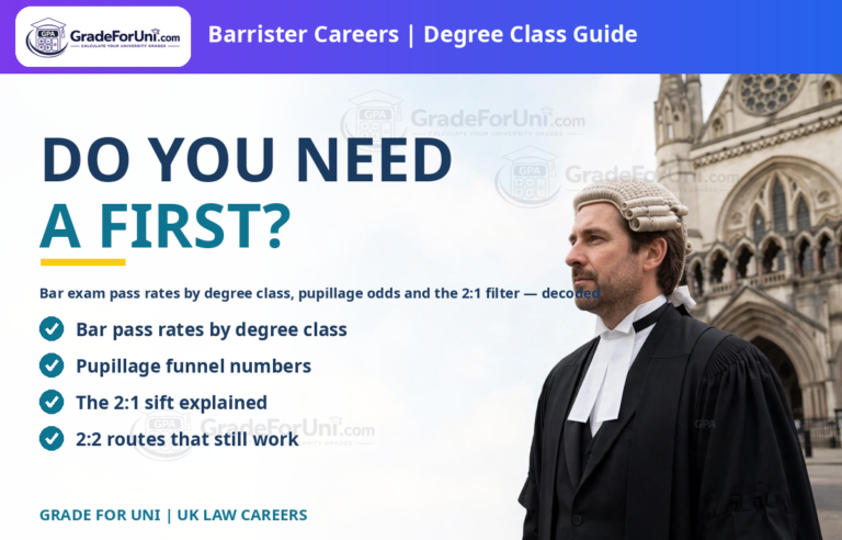 Becoming a barrister — do you need a First? Bar exam pass rates by degree class guide