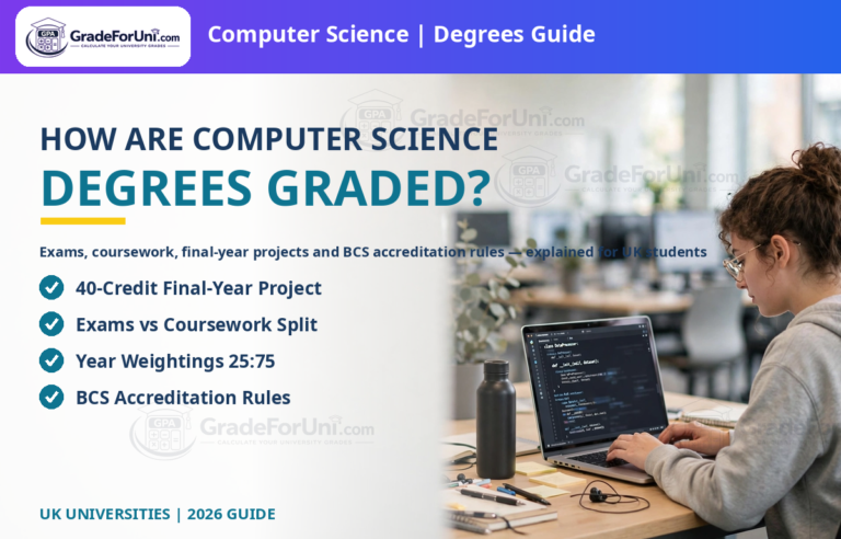 How computer science degrees graded are calculated — UK university grading guide