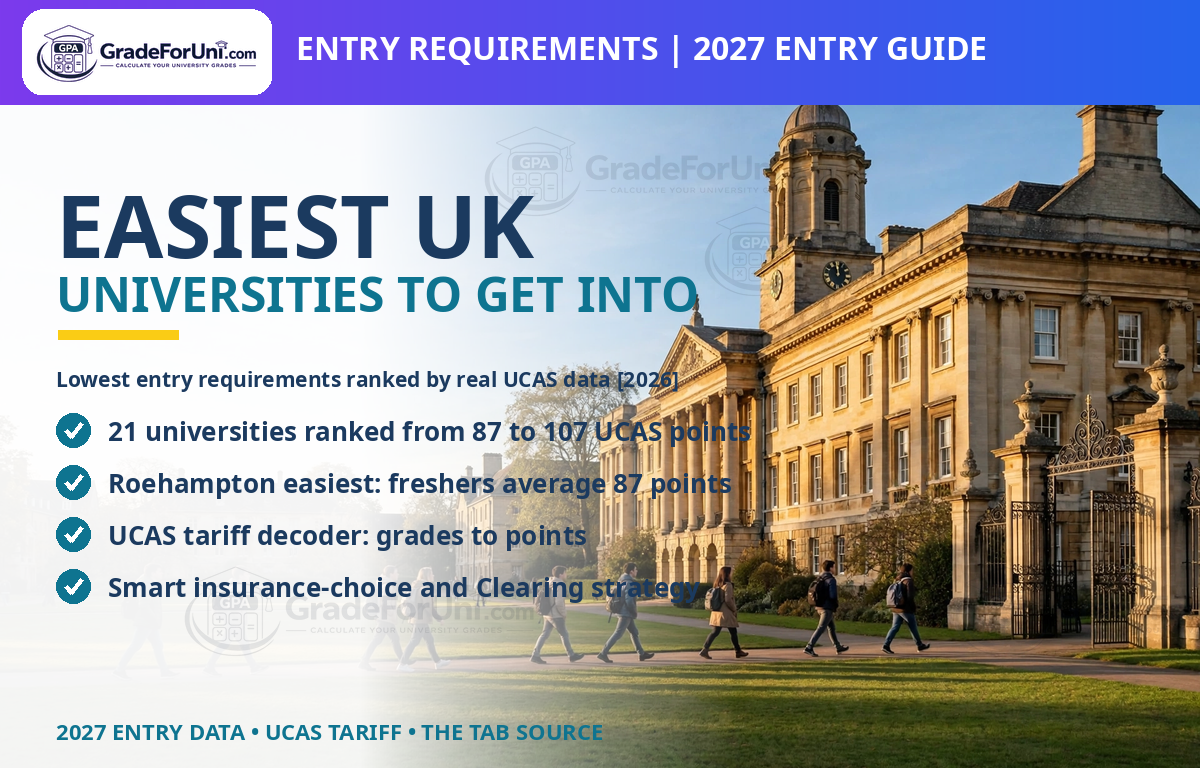 You are currently viewing Easiest UK Universities to Get Into: Lowest Entry Requirements [2026]