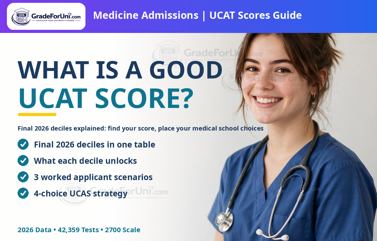 Read more about the article What Is a Good UCAT Score for UK Medicine? Final 2026 Deciles Explained [2026]