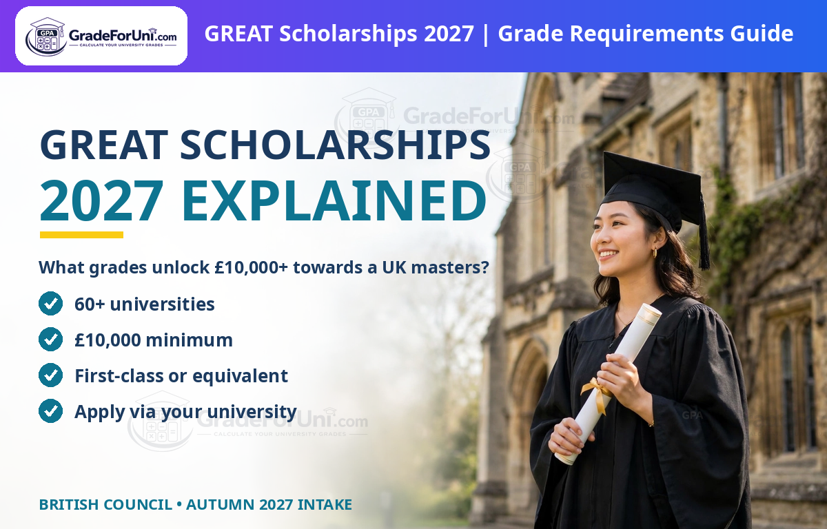 You are currently viewing GREAT Scholarships 2027: What Grades Do You Need for £10,000+ UK Scholarships? [2026]