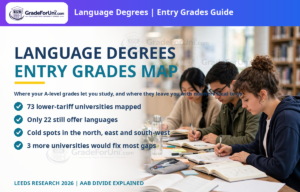 Read more about the article Language Degrees UK: Entry Grades Decide Where You Can Study [2026]