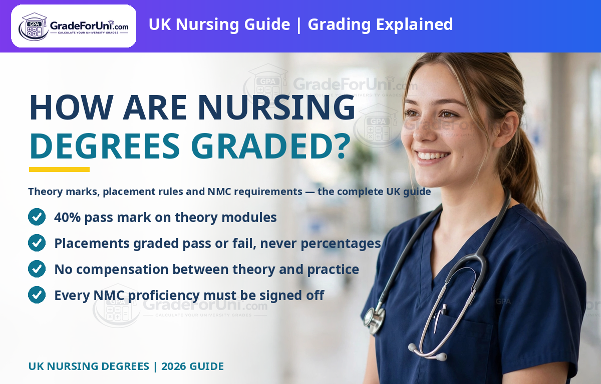 Read more about the article How Are Nursing Degrees Graded in the UK? Theory, Placements & the NMC [2026]