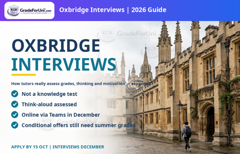Oxbridge interviews explained: how Oxford and Cambridge tutors assess grades, thinking and motivation [2026]