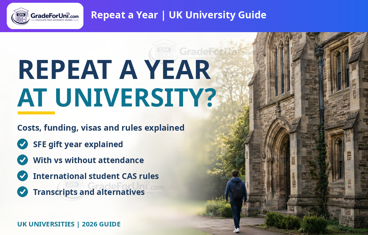 Read more about the article What Happens If You Repeat a Year at University? UK Rules, Costs and SFE Explained [2026]