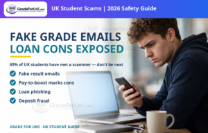 Read more about the article Fake Grade Emails & Result Scams: The Student Scams Targeting Your University Marks [2026]