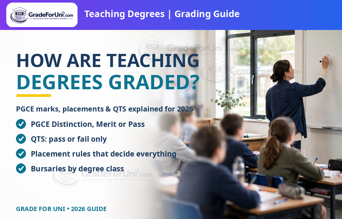 You are currently viewing How Are Teaching Degrees Graded in the UK? PGCE Marks, Placements & QTS [2026]