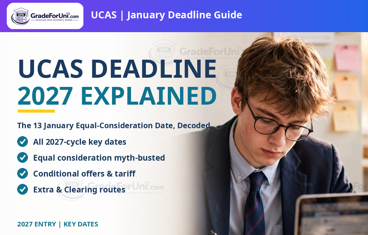 Read more about the article When Is the UCAS Deadline 2027? January Equal-Consideration Date Explained [2026]