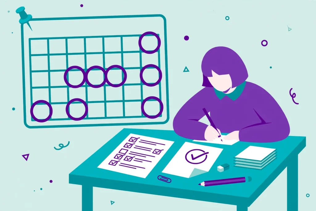 Student preparing for GCSE November resits in English and maths
