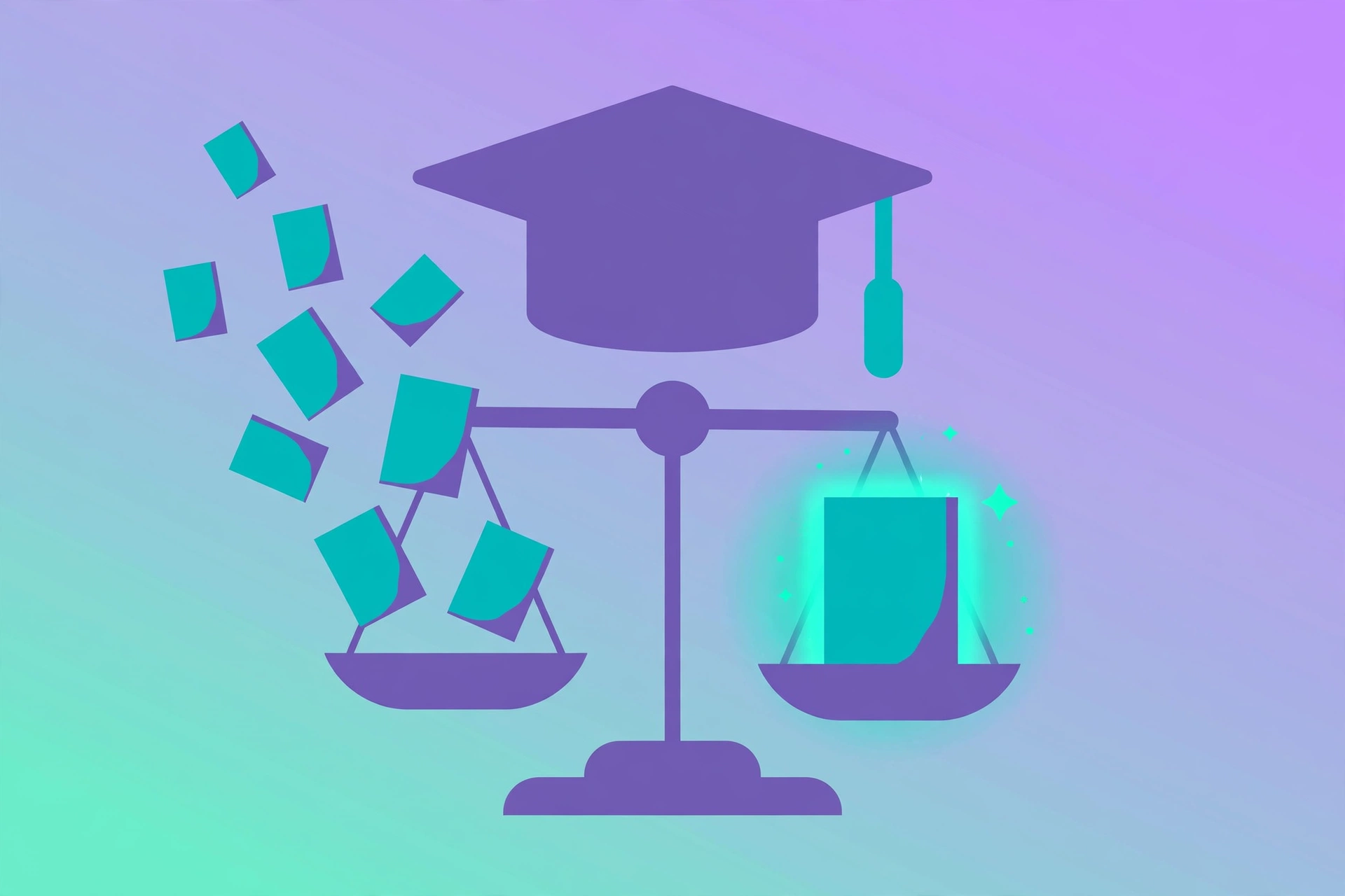Illustration of how UK universities drop your lowest module marks through discounting rules