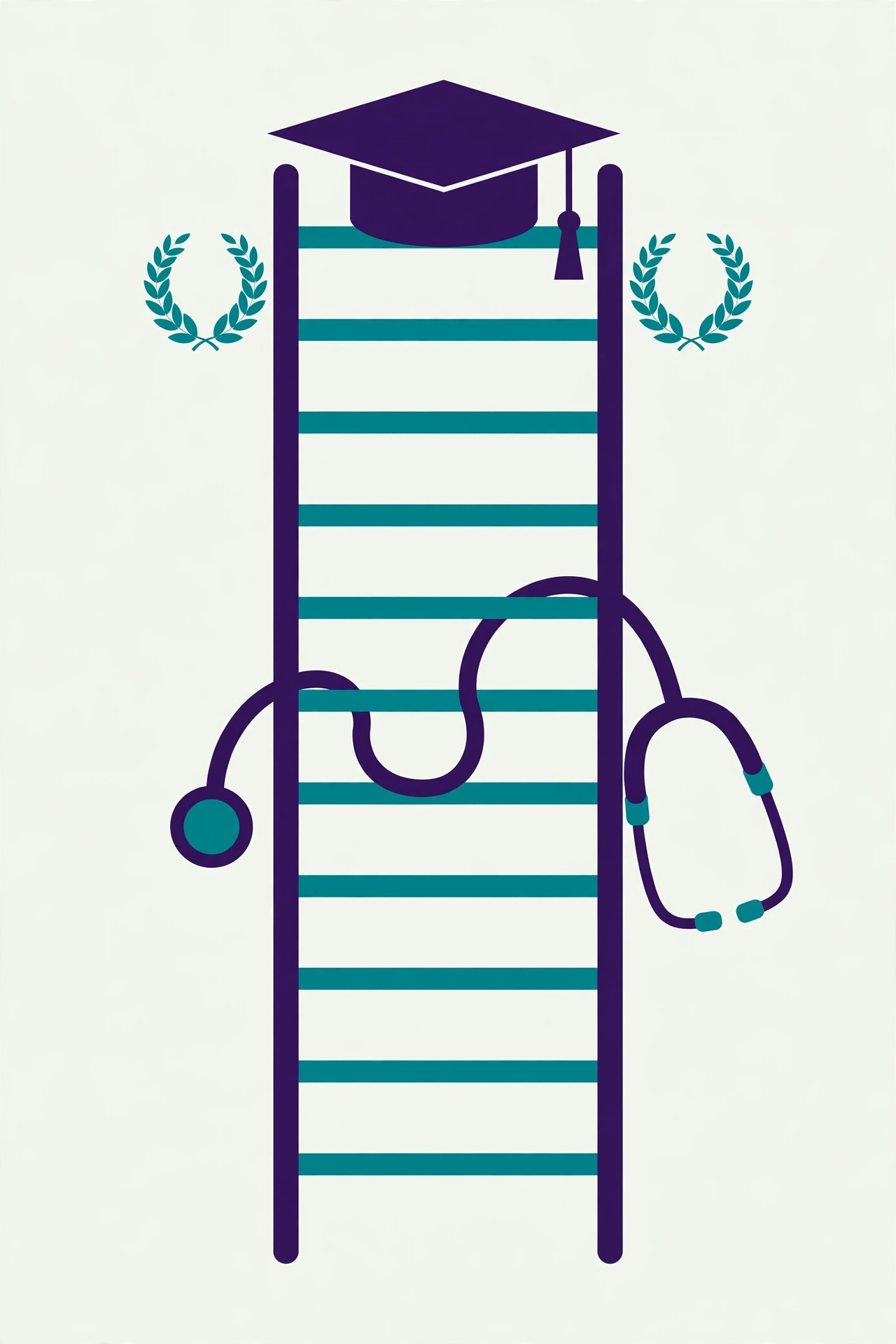 How are medical degrees graded in the UK — decile ranking ladder with merit and distinction badges illustration