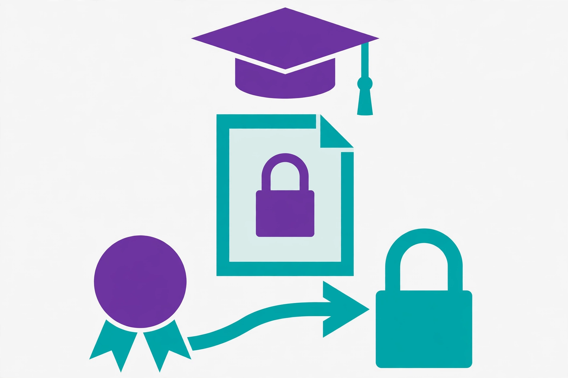 Illustration of a locked passed module mark showing why you cannot retake a module you passed at a UK university