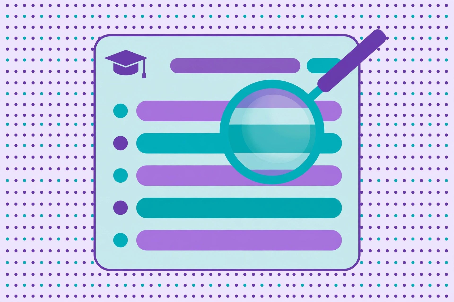 Annotated UK university transcript illustration with magnifying glass over module grades
